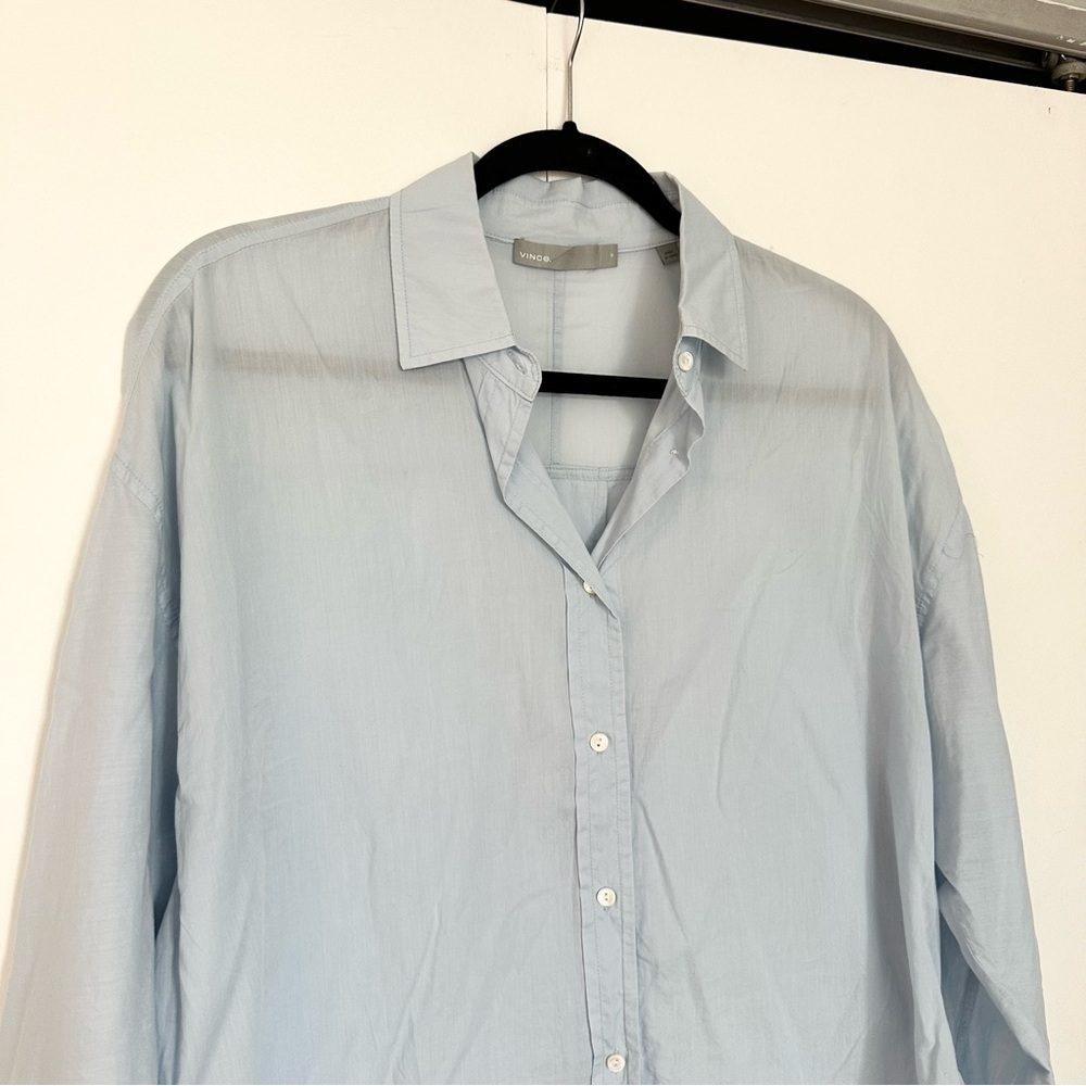 Vince Button Down Shirt - Light Blue - Picture 3 of 7
